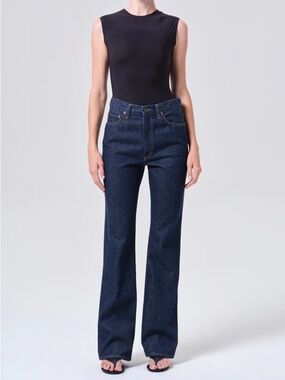 AGOLDE Leena Mid Rise Baby Flare Jeans ~ Sz 27 ~ NWT